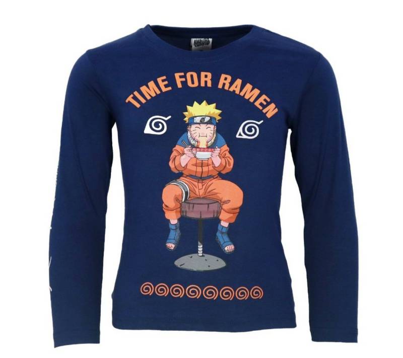 Naruto Langarmshirt Anime Naruto Shippuden Kinder Jungen langarm Shirt Gr. 104 bis 152 Baumwolle von Naruto