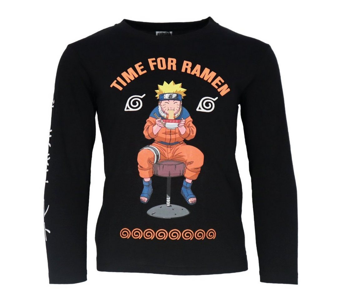 Naruto Langarmshirt Anime Naruto Shippuden Kinder Jungen langarm Shirt Gr. 104 bis 152, 100% Baumwolle von Naruto