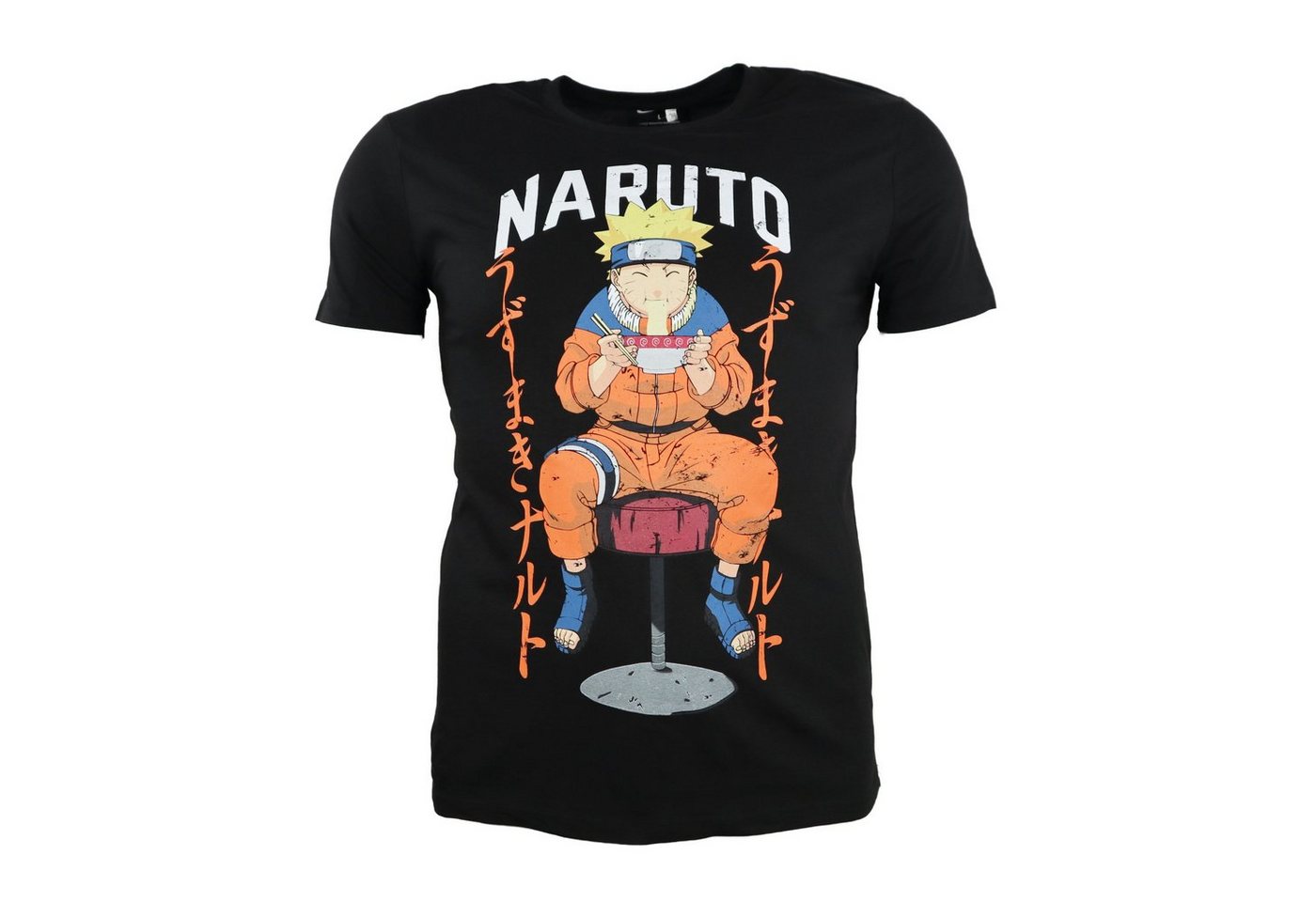 Naruto Print-Shirt Anime Naruto Shippuden Herren kurzarm Shirt T-Shirt 100% Baumwolle Gr. M bis XXL von Naruto