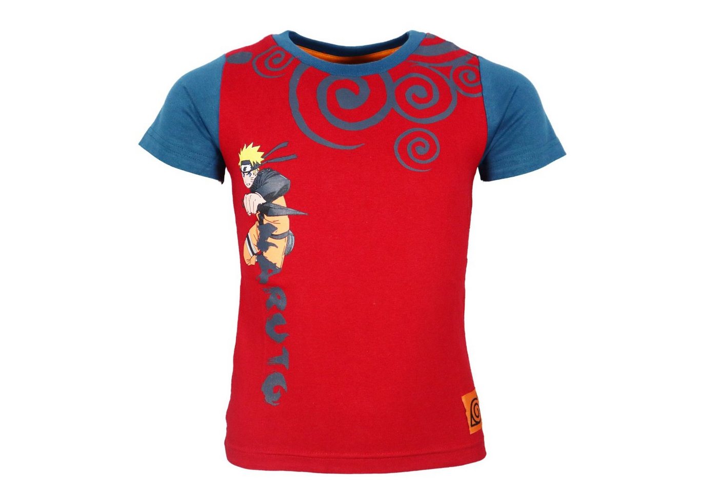 Naruto Print-Shirt Anime Naruto Shippuden Kinder Jungen T-Shirt Kurzarm Shirt Gr. 104 bis 140 von Naruto