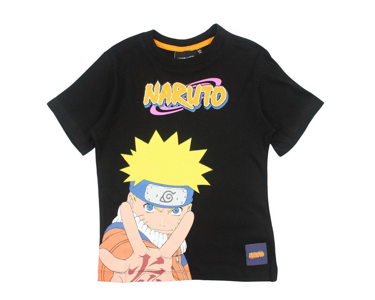 Naruto Print-Shirt Anime Naruto Shippuden Kinder Jungen kurzarm Shirt T-Shirt Gr. 116 bis 152 von Naruto