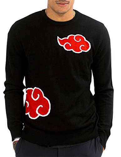 Naruto Pull-Over Herren MENARUTPU012, Akatsuki Cloud, Schwarz von Naruto