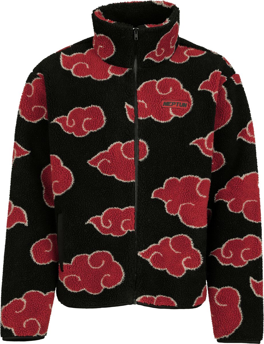 Naruto Shippuden - Akatsuki Fleecejacke schwarz in S von Naruto