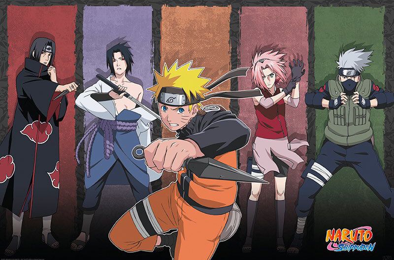 Naruto Shippuden - Naruto & Allies Poster multicolor von Naruto