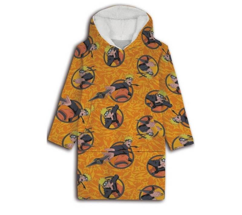 Naruto Sweatponcho Naruto Shipudden Herren Kuschelponcho Kuscheldecke mit Ärmeln Kapuze Tasche von Naruto