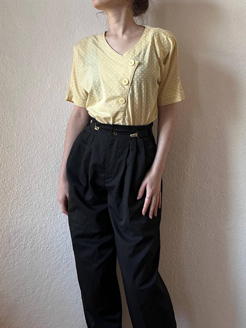 True Vintage Bluse C&a M 40/42 Gelb Weiß Gepunktet Polka Dots 80Er 90Er True Vintage Bluse C&a M 40/42 Gelb Weiß Gepunktet Polka Dots 80Er 90Er von Narvhi