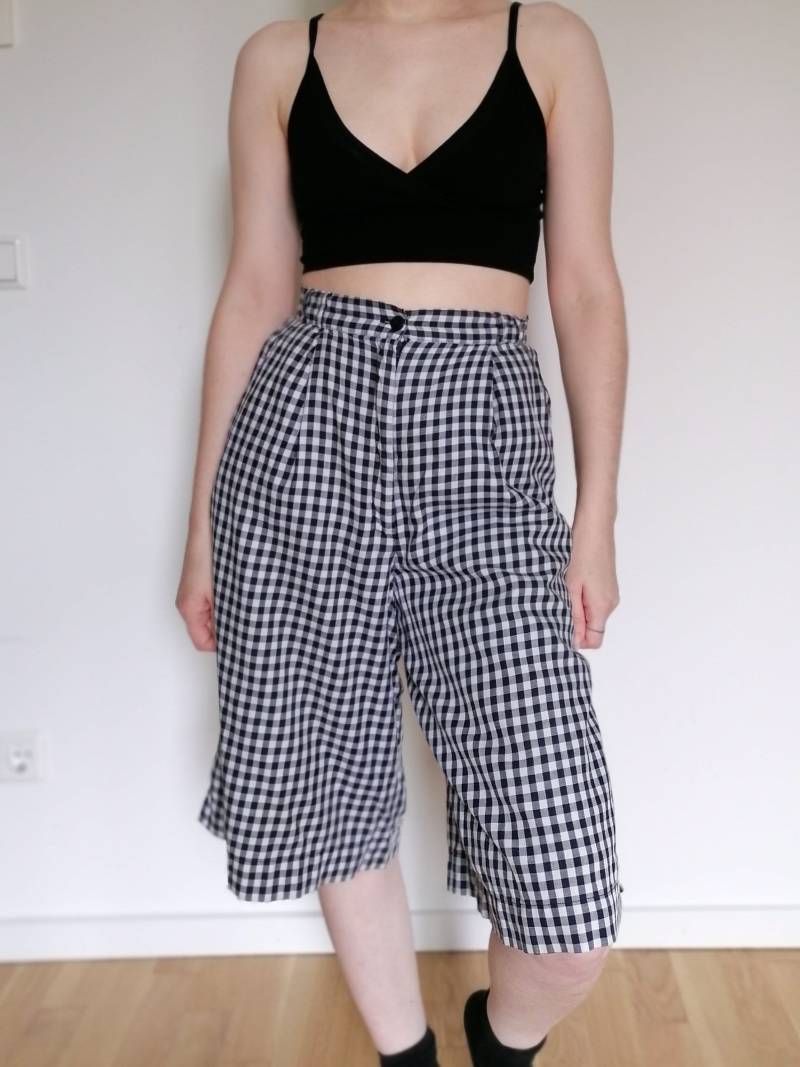 True Vintage Hose 80Er 90Er Blau Weiß Kariert Sommer Tailored Shorts Elegant Bundfalten High Waist 40 M L Xl Peter Hahn True Vintage Hose 80Er 90Er Blau Weiß Kariert Sommer Tailored Shorts Elegant Bundfalten High Waist 40 M L Xl Peter Hahn von Narvhi