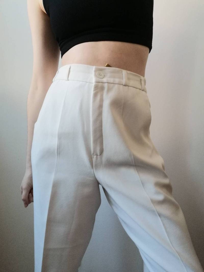 True Vintage Hose 80Er 90Er Weiß Retro 40/42 M L True Vintage Hose 80Er 90Er Weiß Retro 40/42 M L von Narvhi