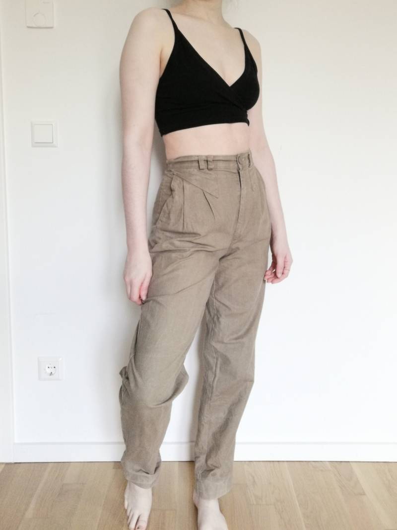 True Vintage Hose Hellbraun Beige 90Er 80Er Retro Xs S 34 36 High Waist True Vintage Hose Hellbraun Beige 90Er 80Er Retro Xs S 34 36 High Waist von Narvhi