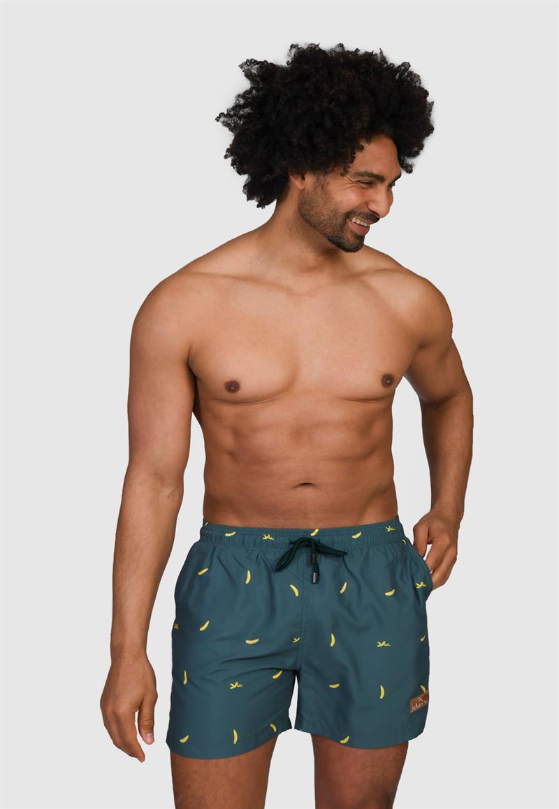 Badehose mit Print von Narwal