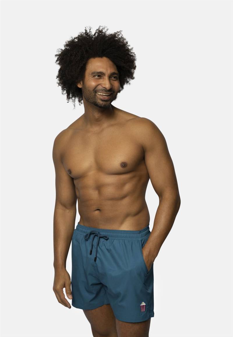 Badehose mit kleinem Motiv von Narwal