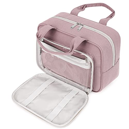 Kulturtasche Damen Gross & Kosmetiktasche Groß, Make up Tasche für Herren & Volle Größe Kulturbeutel für Kinder (Rosa) von Narwey