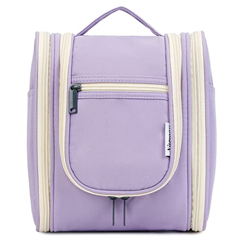 Narwey Klein Kulturbeutel Damen & Kulturbeutel Herren - Kinder Kulturtasche Zum Aufhängen & Männer Kosmetiktasche - Waschtasche für Frauen & Mädchen (Violett (Klein)) von Narwey