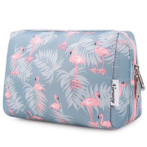 Narwey Groß Kulturbeutel Damen Schminktasche Kosmetiktasche Travel Cosmetic Organizer für Frauen Mädchen (Flamingo, Groß) von Narwey