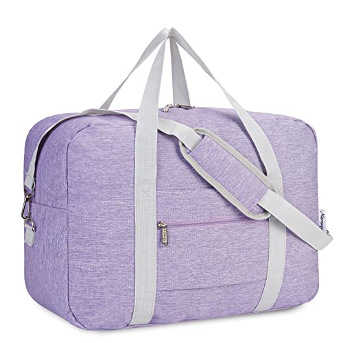 für Reisetasche Handgepäck Easyjet Handgepäck 45x36x20 Handgepäck Tasche für Flugzeug Faltbare Reisetasche Weekender Damen und Herren 30L(Lila) von Narwey