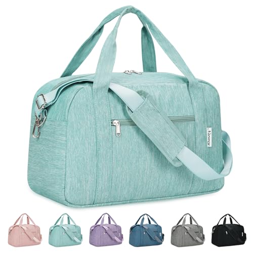 Narwey Handgepäck 45x36x20cm Easyjet Cabin Bag Handgepäck Tasche für Flugzeug Weekender Bag Damen Herren Reisetasche Damen Handgepäck Koffer 25L(Minzgrün) von Narwey