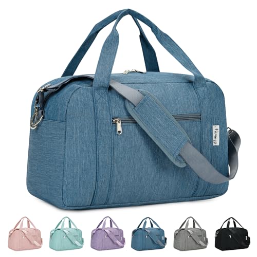 Narwey für Kleine Reisetasche Handgepäck Damen, Easyjet Handgepäck 45x36x20, Klein Reisetaschen Tasche Handgepäck Flugzeug, Sporttasche Weekender Damen Herren (Navy blau) von Narwey