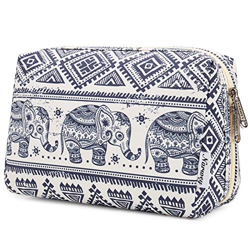 Narwey Make up Tasche Damen Schminktasche Kosmetiktasche Kulturtasche Damen Kulturbeutel, Makeup Tasche Makeup Bag (Elefant, Groß) von Narwey