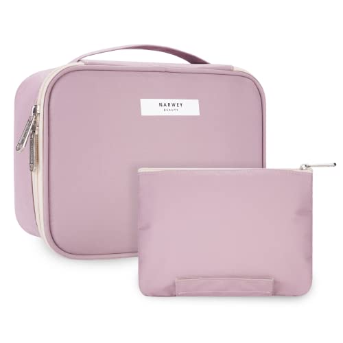 Reise Kosmetiktasche Große Make-up-Tasche Schminktasche Kosmetiktasch Organizer für Damen und Mädchen (Rosa (Aktualisierung)) von Narwey