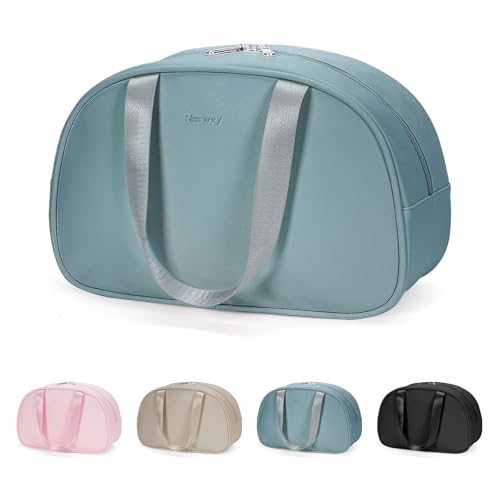 Kulturtasche Damen Gross, Kulturbeutel Groß Damen Kosmetiktasche Volle Größe Waschtasche Make up Tasche Organizer für Kinder and Frauen (Graublau) von Narwey