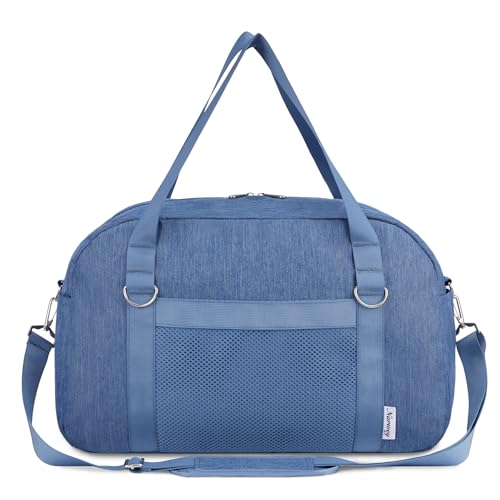 Narwey für Kleine Reisetasche Handgepäck Damen - Easyjet Handgepäck 45x36x20 Kleine Sporttasche Handgepäck Tasche für Flugzeug Weekender Damen und Herren 25L (Marineblau) von Narwey