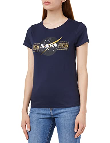 Nasa Damen Wonasadts067 T-Shirt, Marineblau, XXL von Nasa