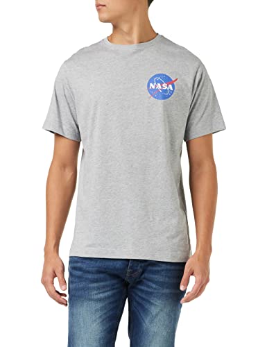 Nasa Herren Core Logo T-Shirt, Grau (Sports Grey SPO), Medium von Nasa