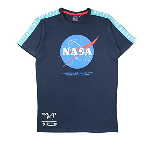 Nasa Herren Gns4012 TMC Men S1-s T-Shirt, Marine, S von Nasa