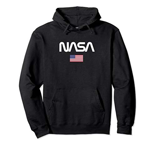 Nasa Herren Worm Logo Pullover Hoodie von Nasa