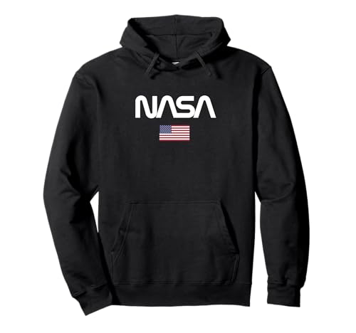 Nasa Herren Worm Logo Pullover Hoodie von NASA