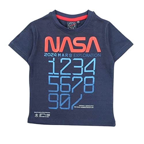 Nasa Jungen Gns4011 TMC S1-8a T-Shirt, Marine, 8 Jahre von Nasa