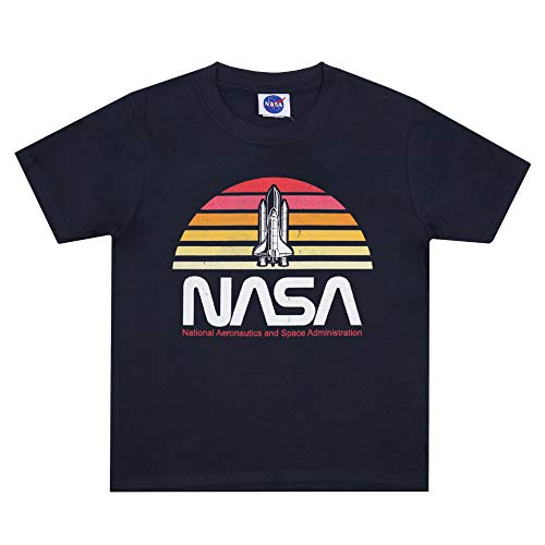 Nasa Jungen Sunset T-Shirt, Marineblau, 12-13 Years von Nasa