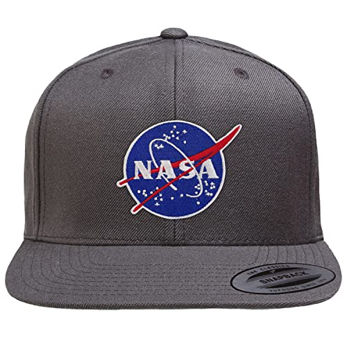 NASA Offizielles Lizenzprodukt Insignia Premium Snapback Cap (Dunkelgrau), Einheitsgröße von NASA