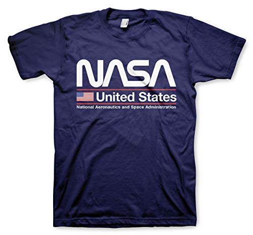 Nasa Offizielles Lizenzprodukt United States Herren T-Shirt (Marineblau), M von Nasa