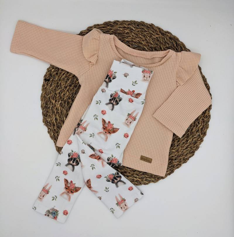 Leggins Jersey Babyset Jerseyleggins Flügelärmelpullover von Nasebaer