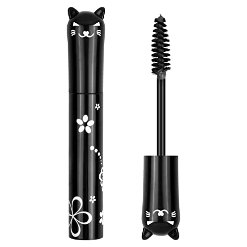 Wasserfeste Wimperntusche für langanhaltenden Wimpern-Look - Voluminöse Wimpern mit intensiver Farbe und wasserfester Formel für jeden Anlass (Schwarz) von Naseom