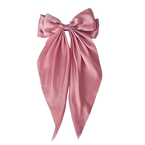 Nasfacbve Haarspangen für Damen, große Schleife, Metallclip, französische Haarspange, langer Schwanz, weich, einfarbig, Haarnadel Nasfacbve Haarspangen für Damen, große Schleife, Metallclip, französische Haarspange, langer Schwanz, weich, einfarbig, Haarnadel von Nasfacbve