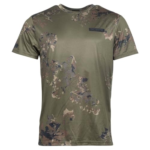 Nash Scope Ops T-Shirt, Karpfenangeln, Camouflage-T-Shirt, schnelltrocknendes Gewebe, maßgeschneidertes Scope-Camouflage-Muster, leicht und bequem für heißes Wetter, Code C0630 von Nash Tackle