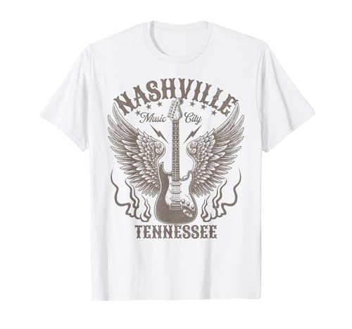 Nashville Tennessee Gitarre Country Music City Damen Herren Kinder T-Shirt von Nashville Tennessee Country Music City Guitar Gift