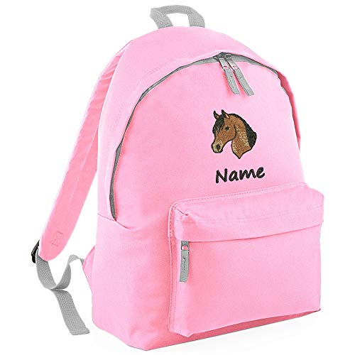 Nashville print factory Kinder Rucksack mit Namen und Motiv bestickt (Rosa) von Nashville print factory