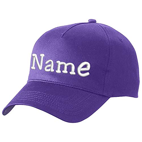 Nashville print factory Modisches Basecap Bestickt mit Namen oder Wunschtext | in 21 Farben (Mauve) von Nashville print factory