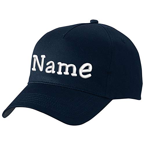 Nashville print factory Modisches Basecap Bestickt mit Namen oder Wunschtext | in 21 Farben (Navy) von Nashville print factory