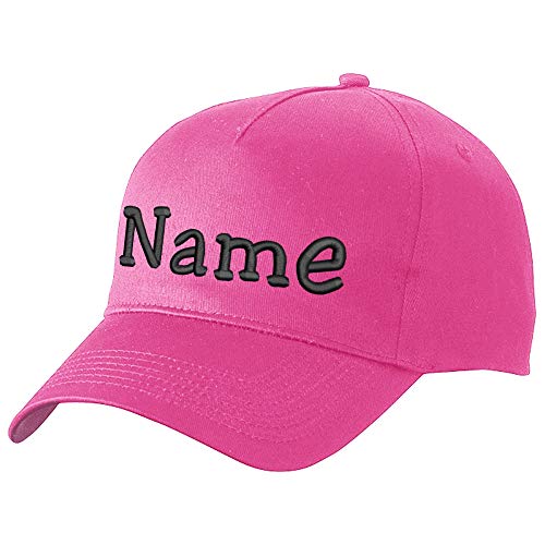 Nashville print factory Modisches Basecap Bestickt mit Namen oder Wunschtext | in 21 Farben (Pink) von Nashville print factory