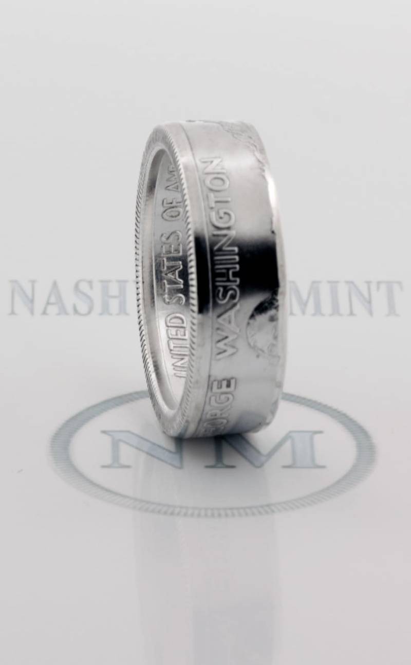 1982 Silber Halber Dollar Münze Ring 43. Geburtstag Geschenk George Washington Eheringe Größe 6-17 Cool 43 Jahre Jubiläum von NashvilleMint