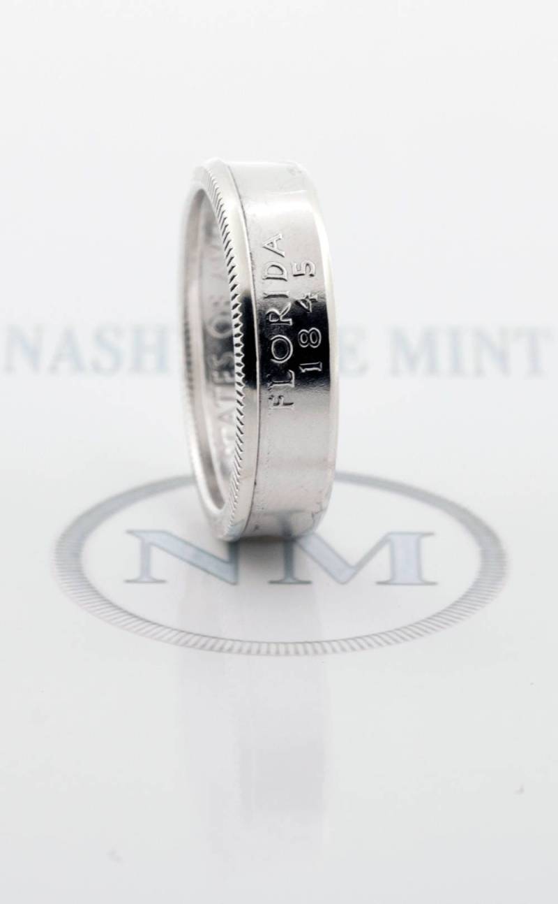 Fl 2004 Silber Florida Quarter Coinring Münze Ring Geburtstag Hochzeitstag Jahrestag Geschenk Her Männer Ihn Größe 3-13 Hauseinweihung Willkommen von NashvilleMint