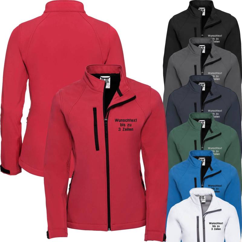 Damen Softshelljacke Bestickt Mit Wunschtext/Name Softshell-Jacke Arbeitsjacke Freizeit Ladies von Nashvilleprint