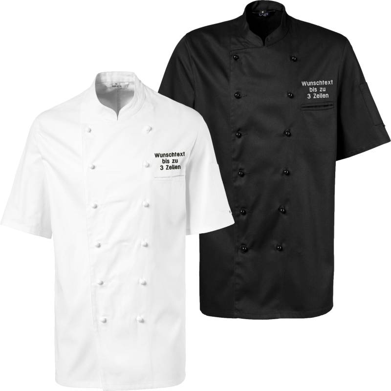 Kochjacke Kurzarm Bestickt Mit Wunschtext Grillen Kochen Backen Jacke Für Koch Küche von Nashvilleprint