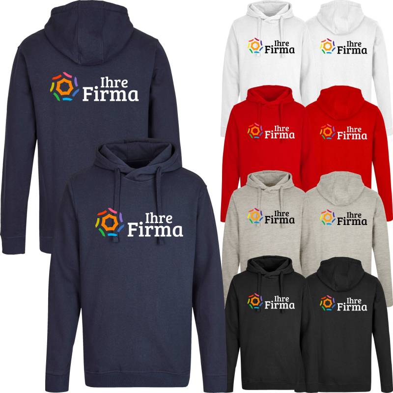 My Pure Mate Unisex Hoody Bedruckt Mit Ihrem Wunschmotiv/Logo Im Vollfarbigen Digitaldruck | Front Und Rückendruck Bio 300G/M2 von Nashvilleprint