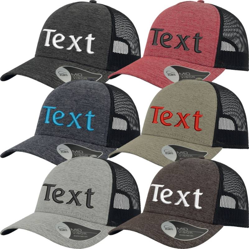 Rapper Melange Cap Bestickt Mit Wunschtext/Name Basecap At524 von Nashvilleprint
