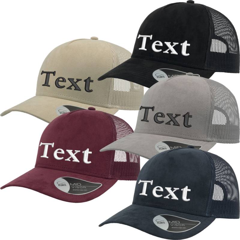 Rapper Suede Cap Bestickt Mit Wunschtext/Name Basecap At523 von Nashvilleprint
